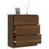 Aparador de madera contrachapada roble marrón 60x30x70