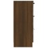 Aparador de madera contrachapada roble marrón 60x30x70
