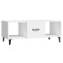 Mesa de centro madera contrachapada blanco 102x50x40