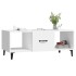 Mesa de centro madera contrachapada blanco 102x50x40