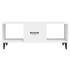 Mesa de centro madera contrachapada blanco 102x50x40