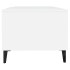 Mesa de centro madera contrachapada blanco 102x50x40