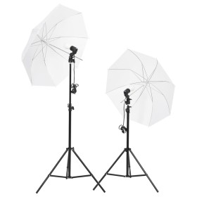 Kit iluminación de estudio fotográfico con trípodes y