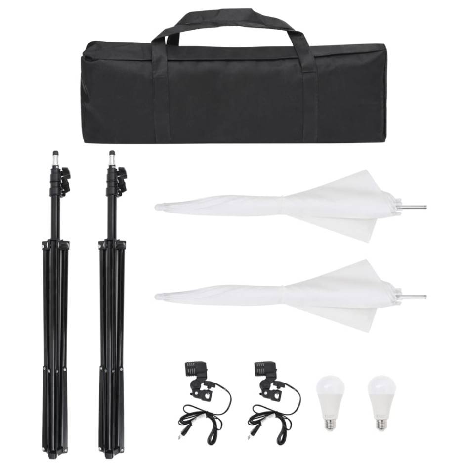 Kit iluminación de estudio fotográfico con trípodes y