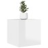 Muebles de salón de pared 2 uds blanco brillo 30,5x30x30