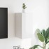 Muebles de salón de pared 2 uds blanco brillo 30,5x30x30
