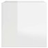 Muebles de salón de pared 2 uds blanco brillo 30,5x30x30