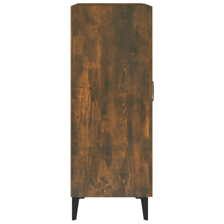 Aparador de madera de ingeniería roble ahumado 69,5x34x90