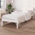 Estructura de cama individual sin colchón madera pino