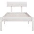Estructura de cama individual sin colchón madera pino
