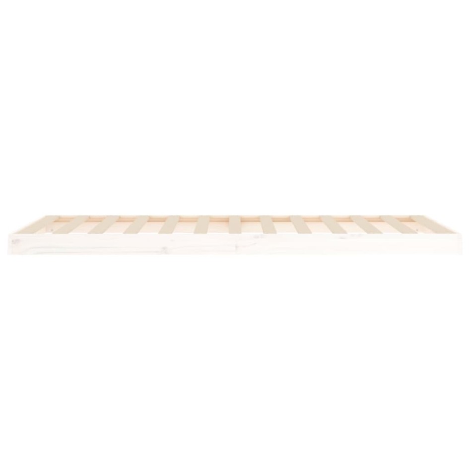Estructura de cama madera maciza de pino blanco 90x200