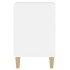 Mueble de TV madera contrachapada blanco brillo 100x35x55