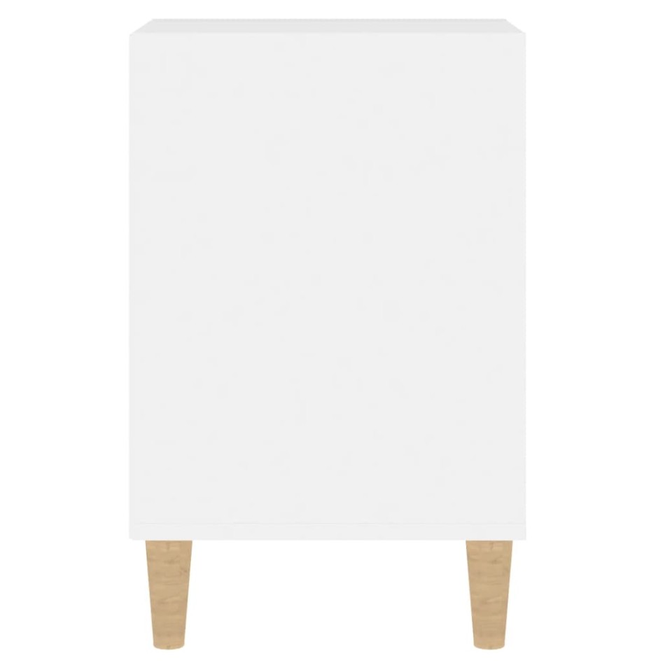 Mueble de TV madera contrachapada blanco brillo 100x35x55