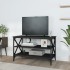 Mueble para TV madera contrachapada negro 80x40x50