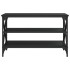 Mueble para TV madera contrachapada negro 80x40x50