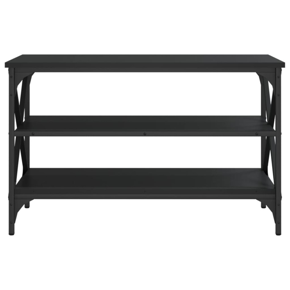 Mueble para TV madera contrachapada negro 80x40x50