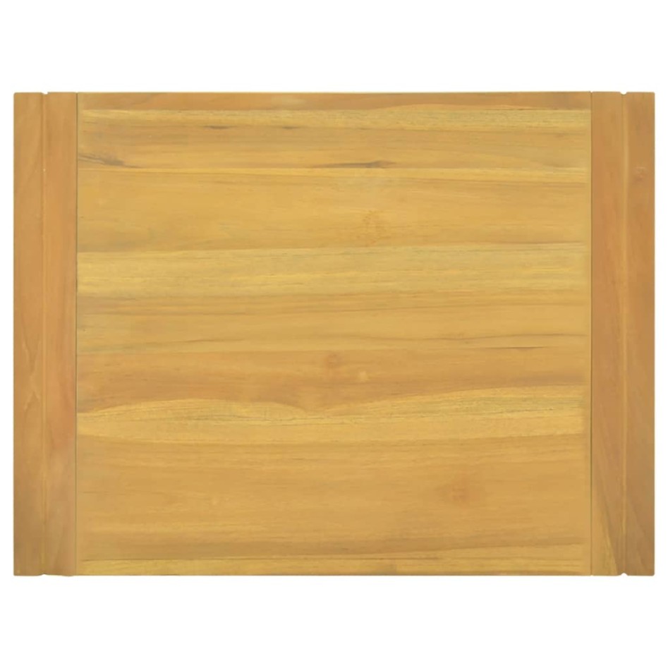 Armario de baño de pared madera maciza de teca 60x45x35