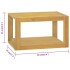 Armario de baño de pared madera maciza de teca 60x45x35