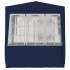 Carpa profesional para fiestas con paredes azul 90 g/m² 2x2