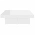 Mesa de centro madera contrachapada blanco brillante