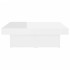 Mesa de centro madera contrachapada blanco brillante