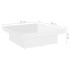 Mesa de centro madera contrachapada blanco brillante