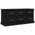 Mueble para TV madera contrachapada negro 100x35,5x45