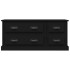 Mueble para TV madera contrachapada negro 100x35,5x45