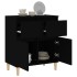 Aparador de madera contrachapada negro 60x35x70