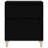 Aparador de madera contrachapada negro 60x35x70
