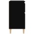 Aparador de madera contrachapada negro 60x35x70