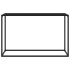 Mesa consola vidrio templado negro 120x35x75