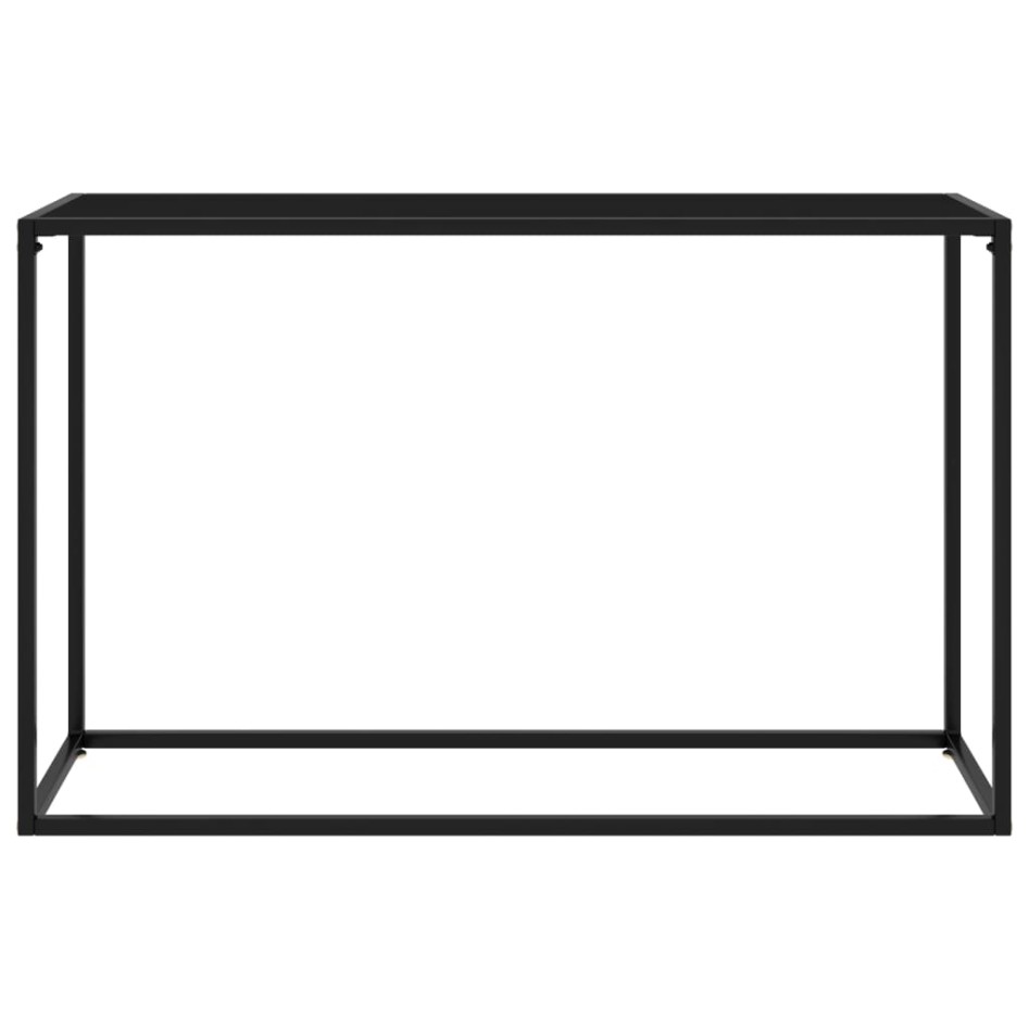 Mesa consola vidrio templado negro 120x35x75