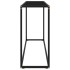 Mesa consola vidrio templado negro 120x35x75