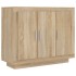 Aparador de madera contrachapada color roble Sonoma 92x35x75