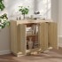 Aparador de madera contrachapada color roble Sonoma 92x35x75