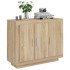 Aparador de madera contrachapada color roble Sonoma 92x35x75