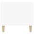 Mesa de centro madera contrachapada blanco brillo 90x49x45
