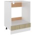 Armario de horno madera contrachapada color roble 60x46x81,5