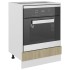 Armario de horno madera contrachapada color roble 60x46x81,5