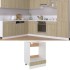 Armario de horno madera contrachapada color roble 60x46x81,5