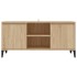 Mueble de TV con patas metal color roble Sonoma 103,5x35x50