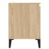 Mueble de TV con patas metal color roble Sonoma 103,5x35x50