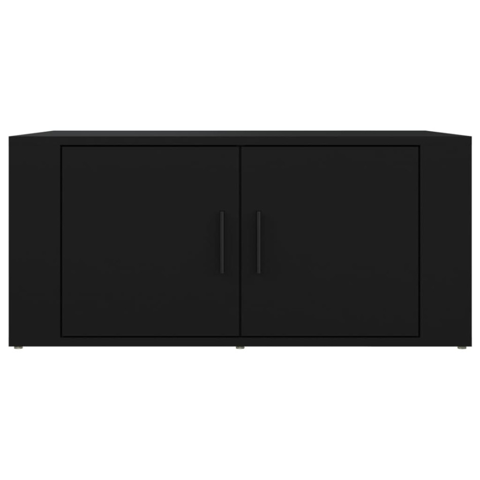 Mesa de centro madera contrachapada negro 80x50x36