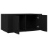 Mesa de centro madera contrachapada negro 80x50x36