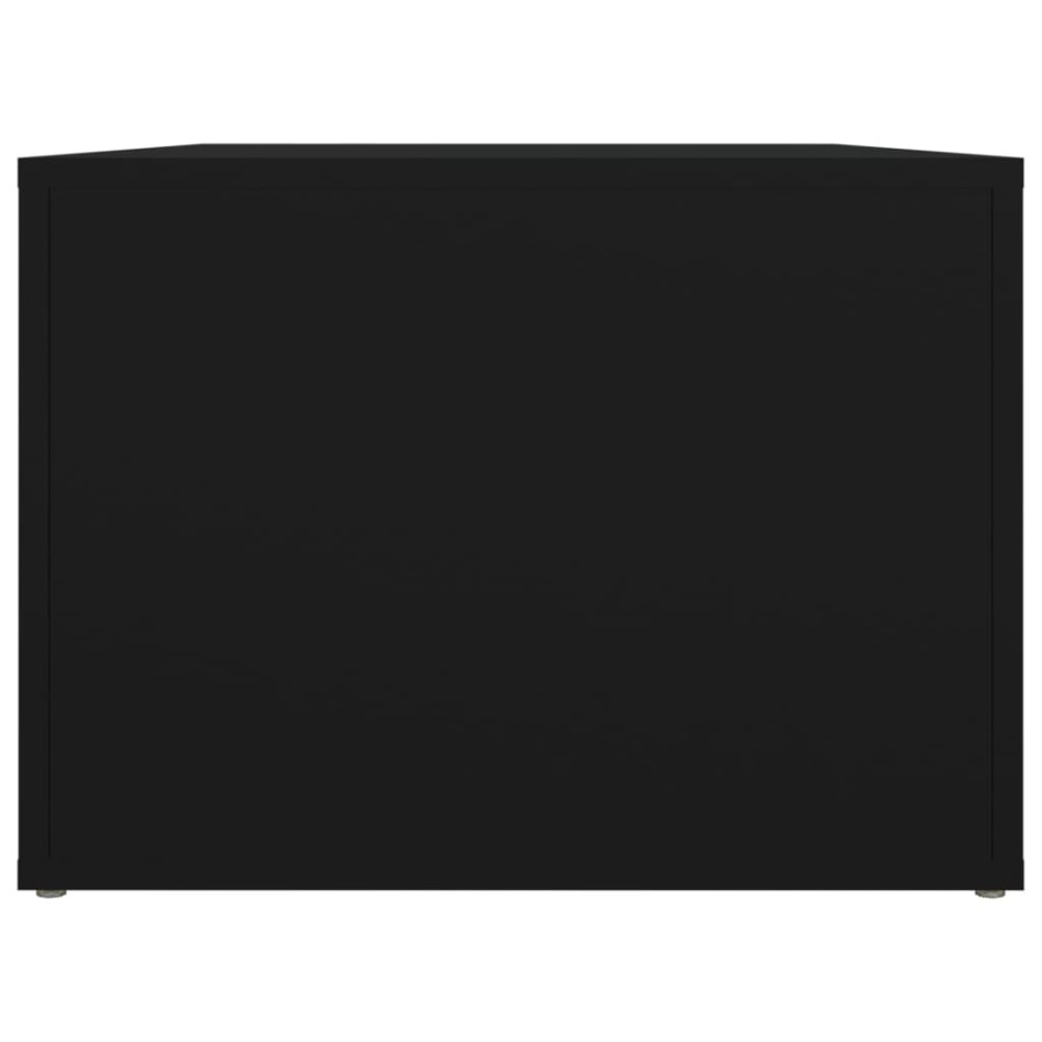 Mesa de centro madera contrachapada negro 80x50x36