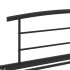 Estructura de cama sin colchón metal negro 100x200