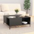 Mesa de centro madera contrachapada negro 80x80x36,5
