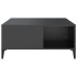 Mesa de centro madera contrachapada negro 80x80x36,5