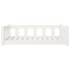 Cama para perros madera maciza de pino blanco 95,5x65,5x28